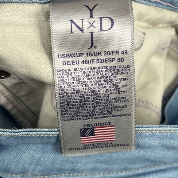 NYDJ Jeans Womens 16 Sophia Flare Ankle Lightwash Jeans Light Wash - Picture 4 of 8
